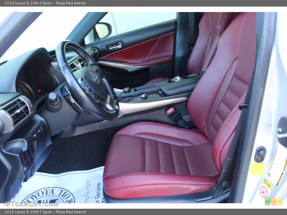 Rioja Red Interior Photo for the 2016 Lexus IS 200t F Sport #139864664
