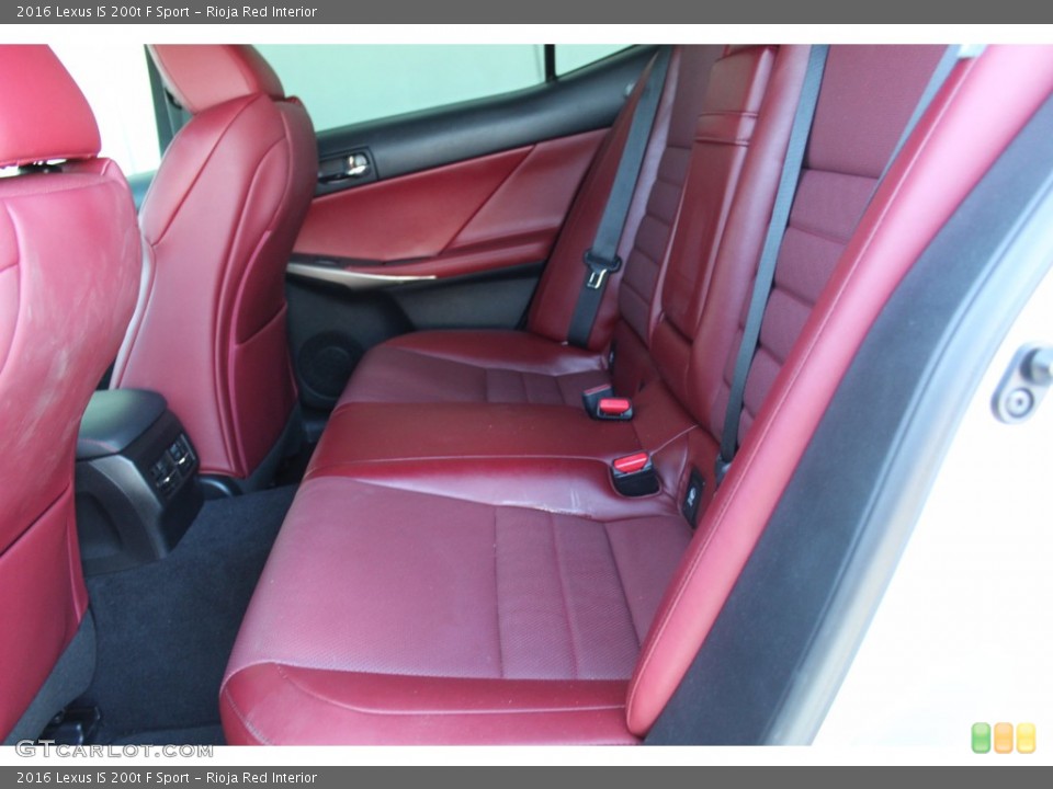 Rioja Red Interior Rear Seat for the 2016 Lexus IS 200t F Sport #139864691