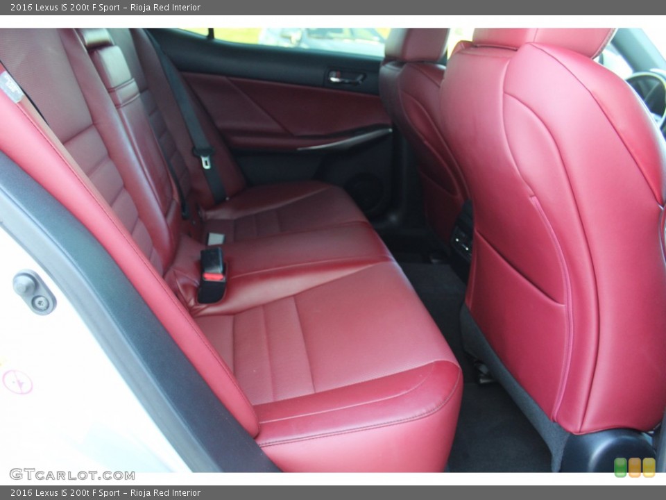Rioja Red Interior Rear Seat for the 2016 Lexus IS 200t F Sport #139864709