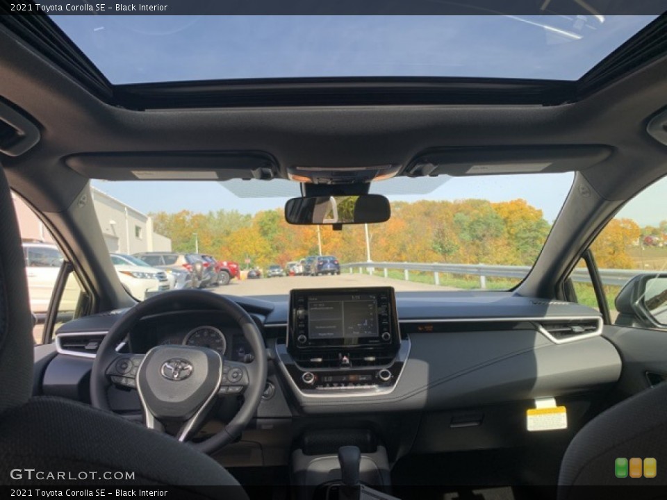 Black Interior Sunroof for the 2021 Toyota Corolla SE #139865704