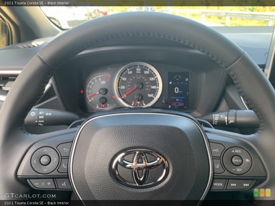 Black Interior Steering Wheel for the 2021 Toyota Corolla SE #139865794