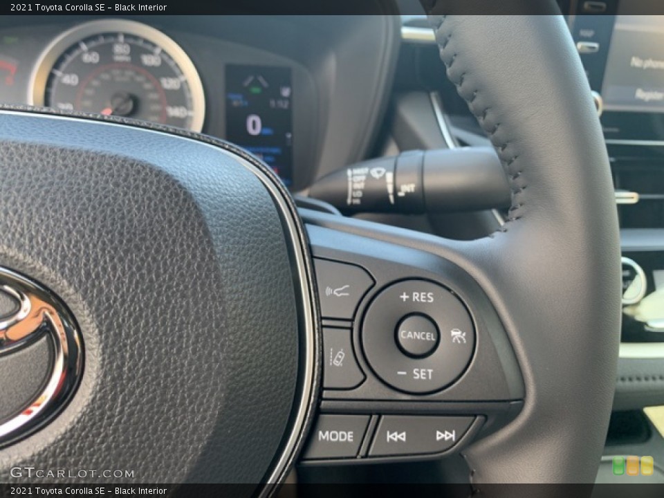 Black Interior Steering Wheel for the 2021 Toyota Corolla SE #139865843