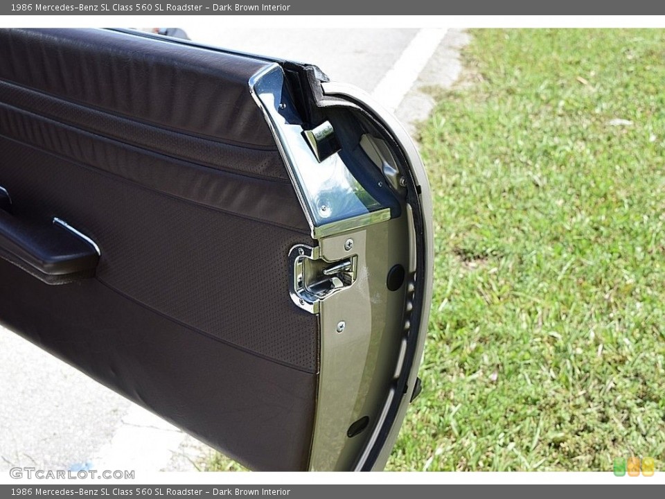 Dark Brown Interior Door Panel for the 1986 Mercedes-Benz SL Class 560 SL Roadster #139865872