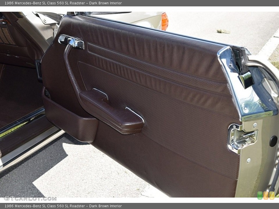 Dark Brown Interior Door Panel for the 1986 Mercedes-Benz SL Class 560 SL Roadster #139865896