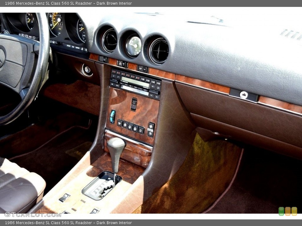 Dark Brown Interior Dashboard for the 1986 Mercedes-Benz SL Class 560 SL Roadster #139865953