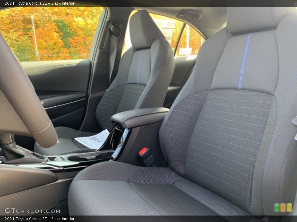 Black Interior Front Seat for the 2021 Toyota Corolla SE #139866031