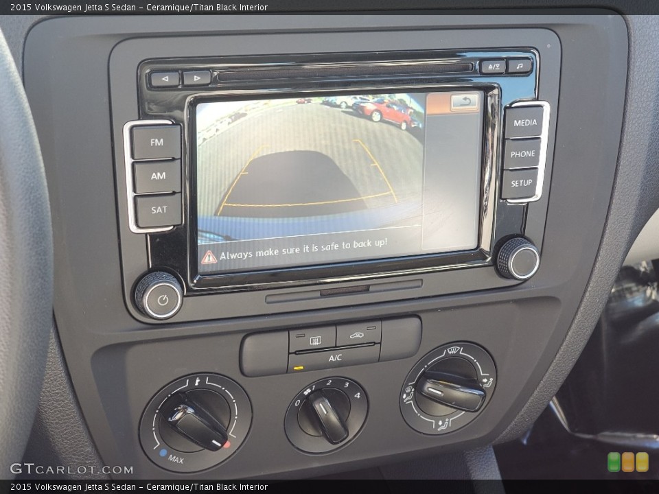 Ceramique/Titan Black Interior Controls for the 2015 Volkswagen Jetta S Sedan #139868164