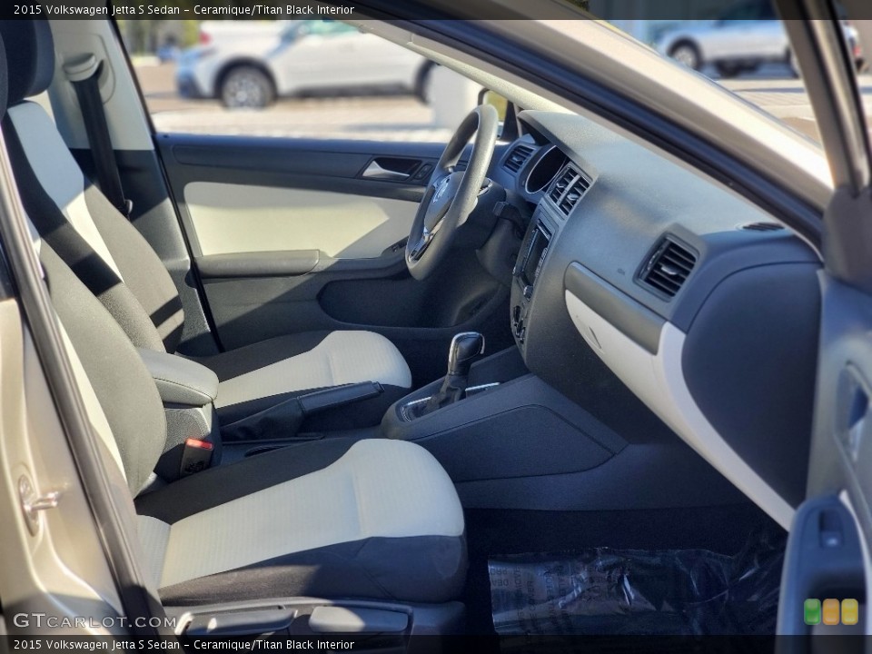 Ceramique/Titan Black Interior Front Seat for the 2015 Volkswagen Jetta S Sedan #139868581