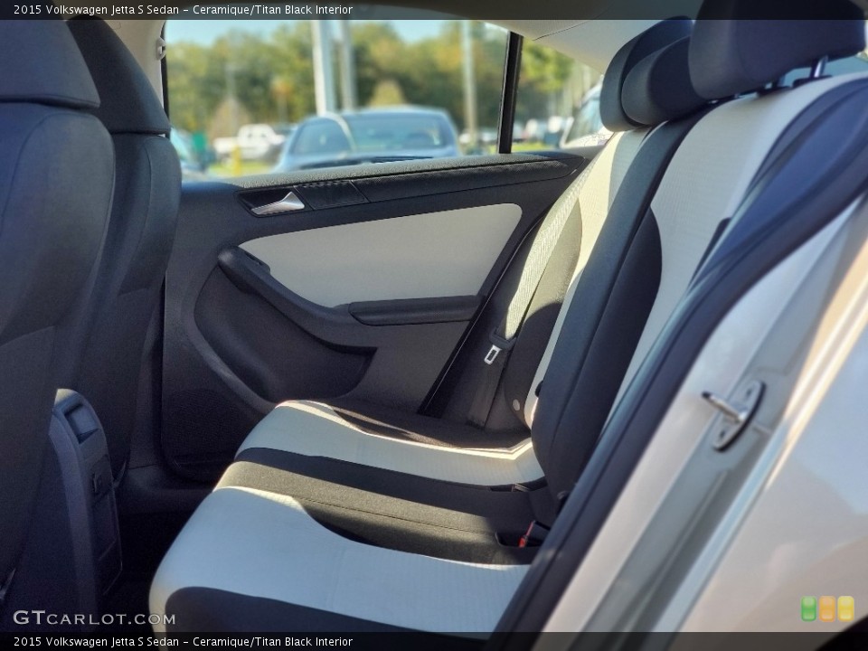 Ceramique/Titan Black Interior Rear Seat for the 2015 Volkswagen Jetta S Sedan #139868730