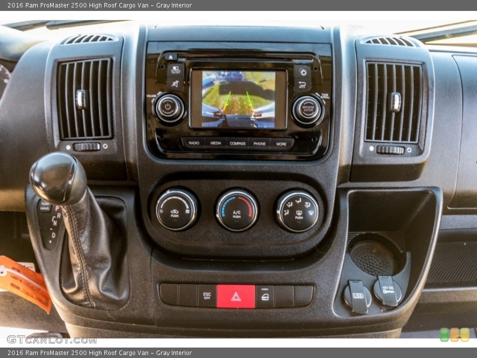 Gray Interior Controls for the 2016 Ram ProMaster 2500 High Roof Cargo Van #139869319