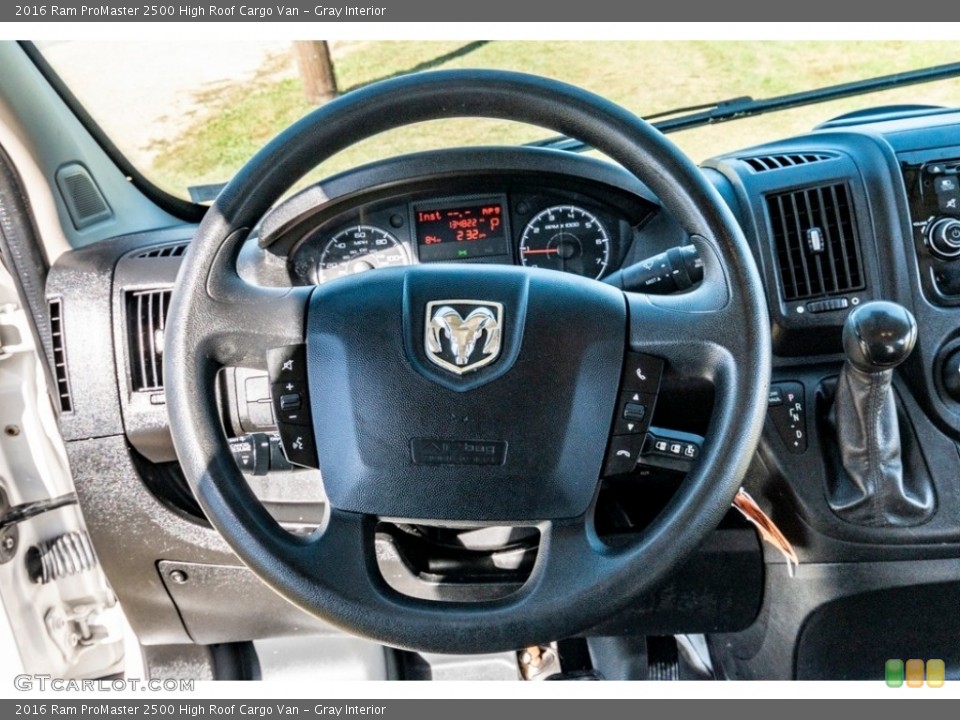 Gray Interior Steering Wheel for the 2016 Ram ProMaster 2500 High Roof Cargo Van #139869376