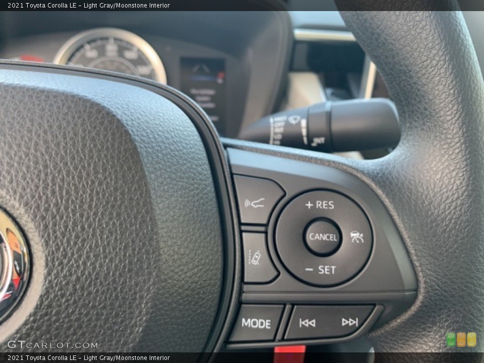 Light Gray/Moonstone Interior Steering Wheel for the 2021 Toyota Corolla LE #139869448