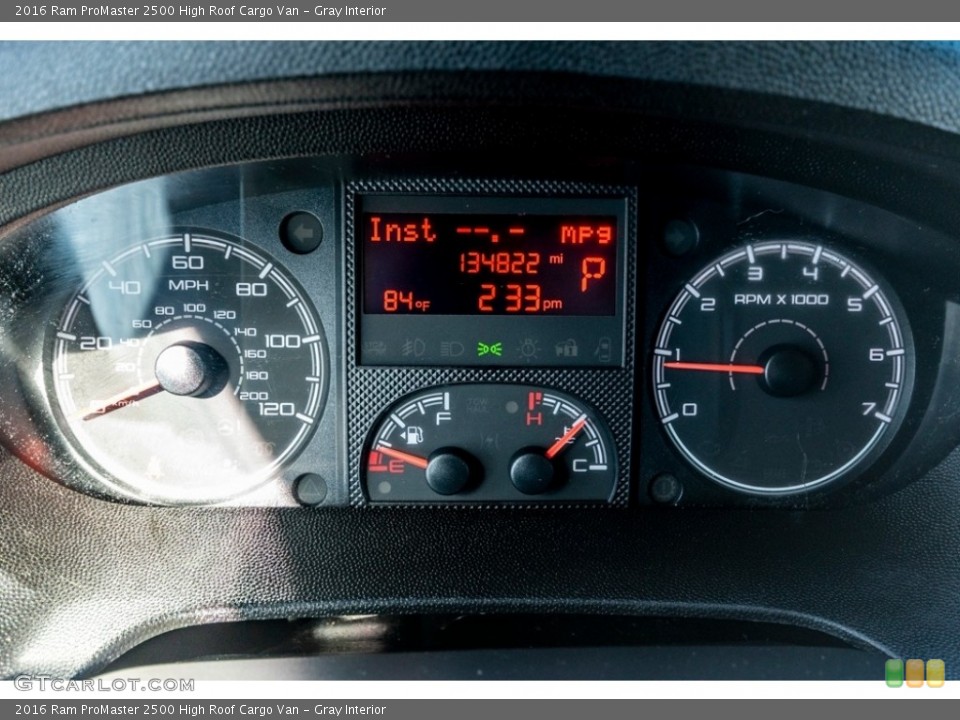 Gray Interior Gauges for the 2016 Ram ProMaster 2500 High Roof Cargo Van #139869460