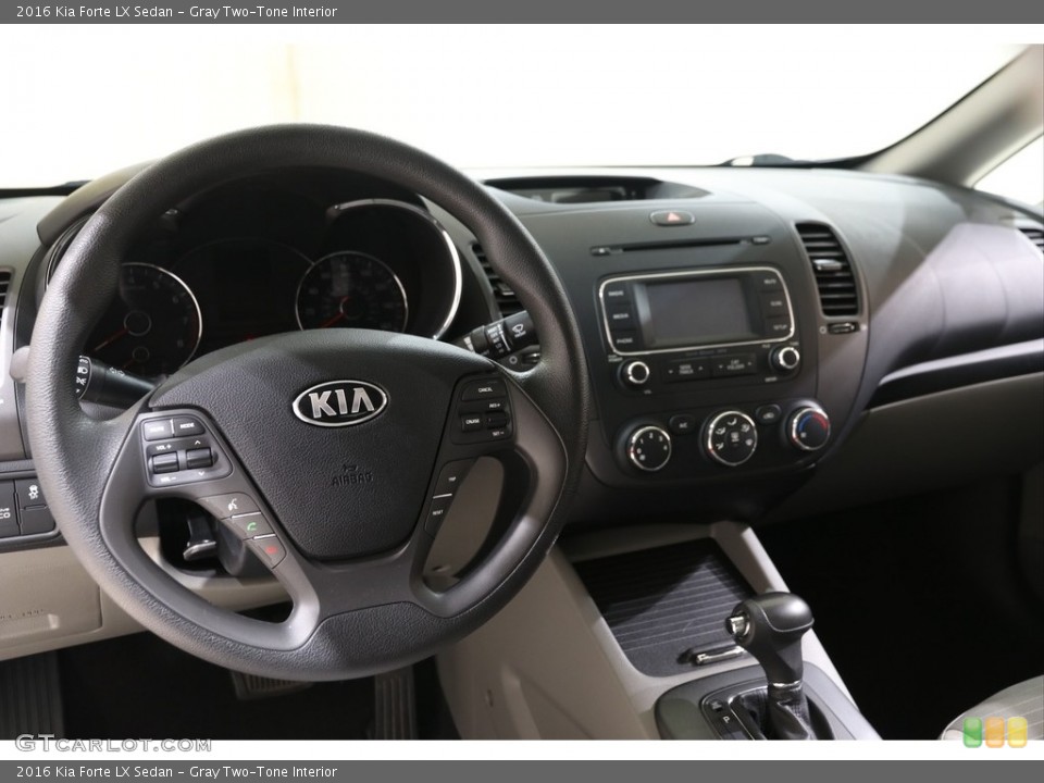Gray Two-Tone Interior Dashboard for the 2016 Kia Forte LX Sedan #139869509