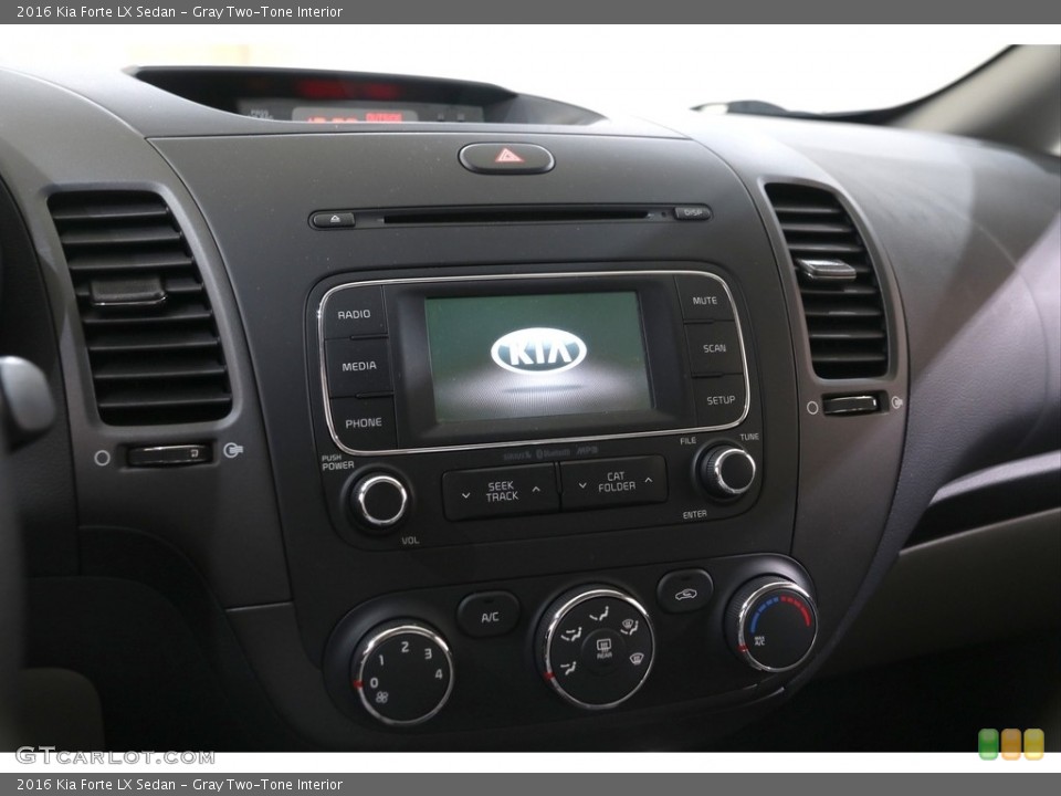 Gray Two-Tone Interior Controls for the 2016 Kia Forte LX Sedan #139869595