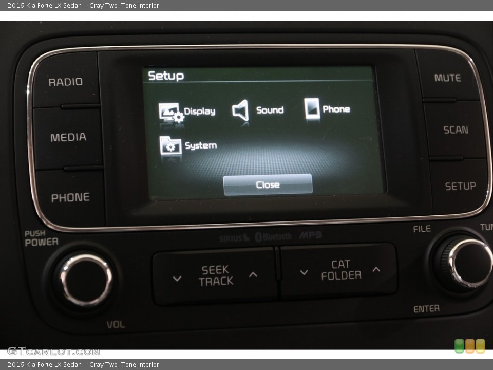 Gray Two-Tone Interior Controls for the 2016 Kia Forte LX Sedan #139869670