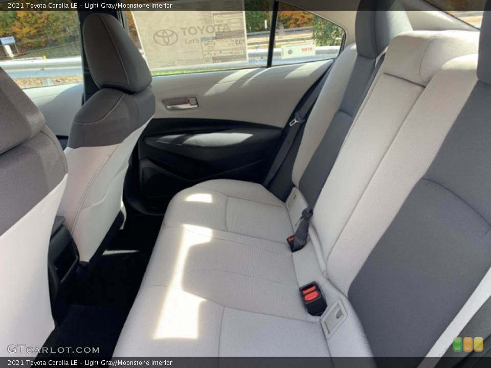 Light Gray/Moonstone Interior Rear Seat for the 2021 Toyota Corolla LE #139869730