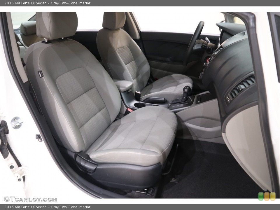 Gray Two-Tone Interior Front Seat for the 2016 Kia Forte LX Sedan #139869733