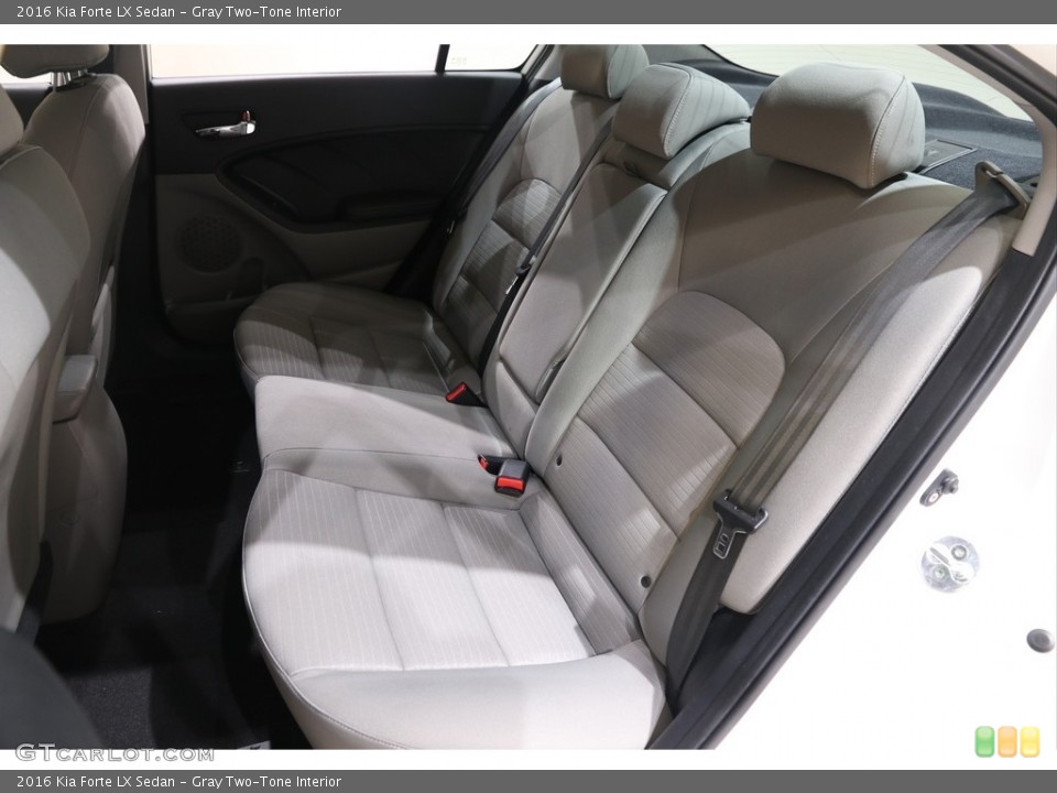 Gray Two-Tone Interior Rear Seat for the 2016 Kia Forte LX Sedan #139869766