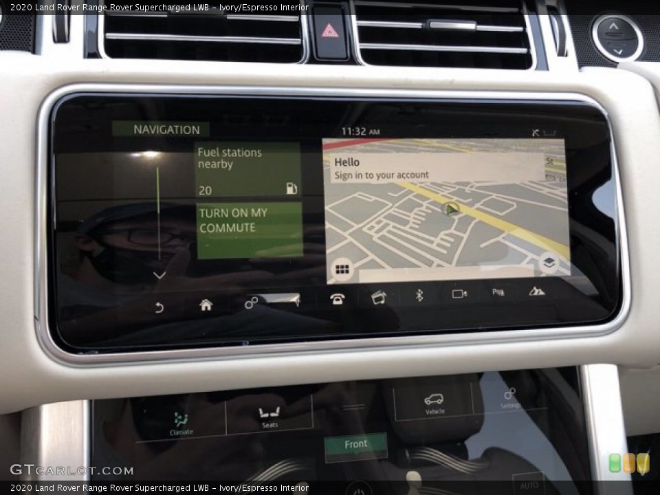 Ivory/Espresso Interior Navigation for the 2020 Land Rover Range Rover Supercharged LWB #139872436