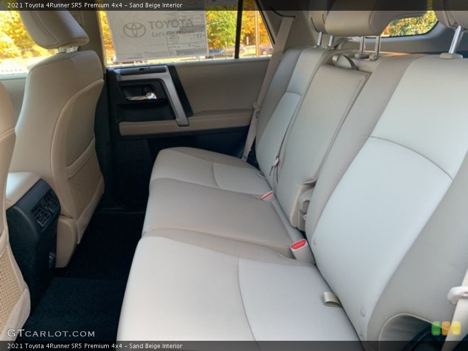 Sand Beige Interior Rear Seat for the 2021 Toyota 4Runner SR5 Premium 4x4 #139872529