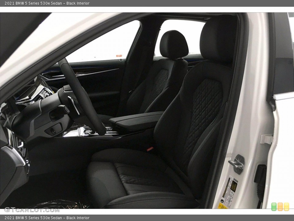 Black Interior Front Seat for the 2021 BMW 5 Series 530e Sedan #139874719