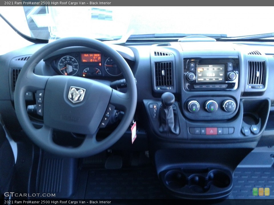 Black Interior Dashboard for the 2021 Ram ProMaster 2500 High Roof Cargo Van #139875283