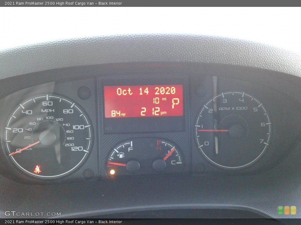 Black Interior Gauges for the 2021 Ram ProMaster 2500 High Roof Cargo Van #139875343