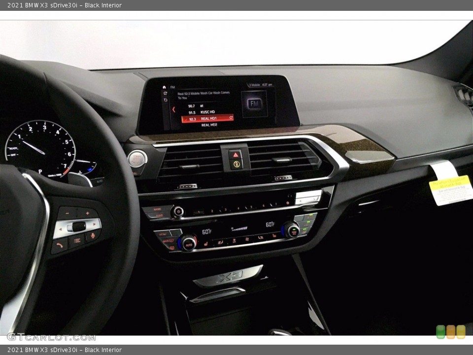Black Interior Controls for the 2021 BMW X3 sDrive30i #139875539
