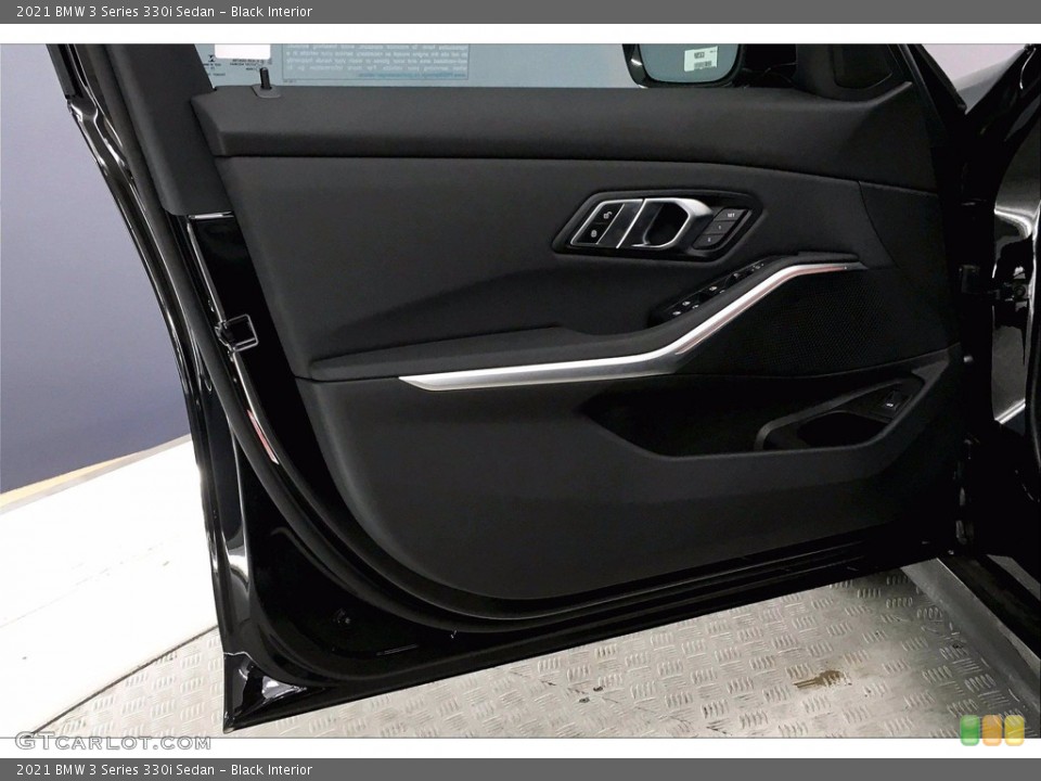 Black Interior Door Panel for the 2021 BMW 3 Series 330i Sedan #139876129