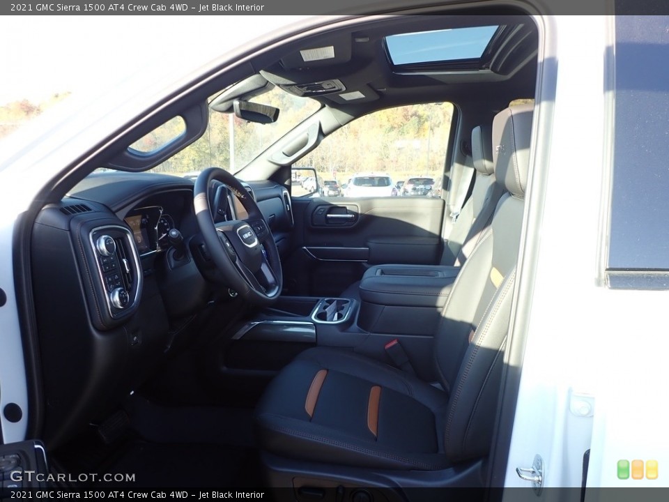 Jet Black Interior Front Seat for the 2021 GMC Sierra 1500 AT4 Crew Cab 4WD #139879608