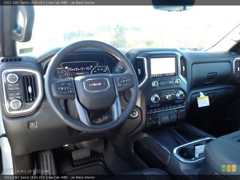 Jet Black Interior Dashboard for the 2021 GMC Sierra 1500 AT4 Crew Cab 4WD #139879654