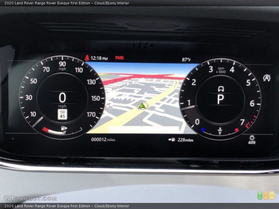 Cloud/Ebony Interior Gauges for the 2020 Land Rover Range Rover Evoque First Edition #139881249