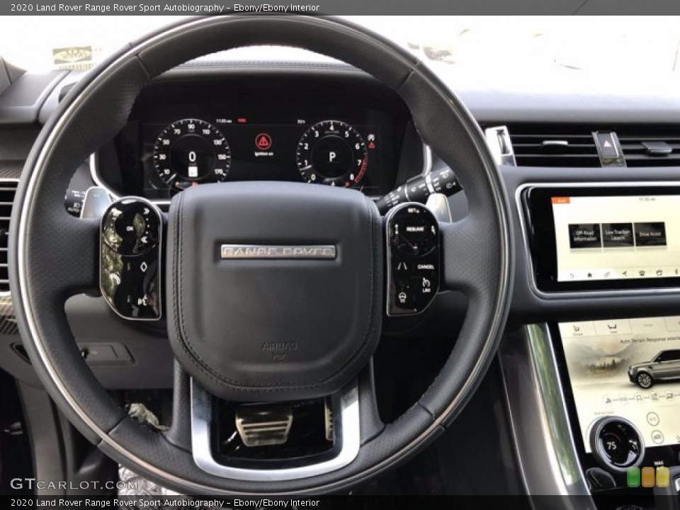 Ebony/Ebony Interior Steering Wheel for the 2020 Land Rover Range Rover Sport Autobiography #139882032