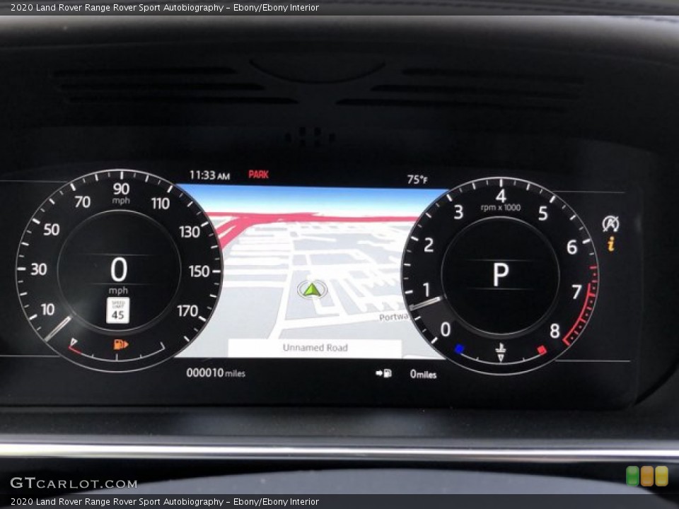 Ebony/Ebony Interior Gauges for the 2020 Land Rover Range Rover Sport Autobiography #139882050