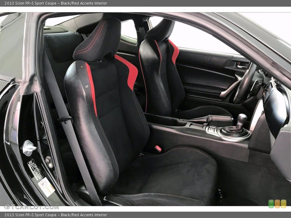 Black/Red Accents Interior Front Seat for the 2013 Scion FR-S Sport Coupe #139882191