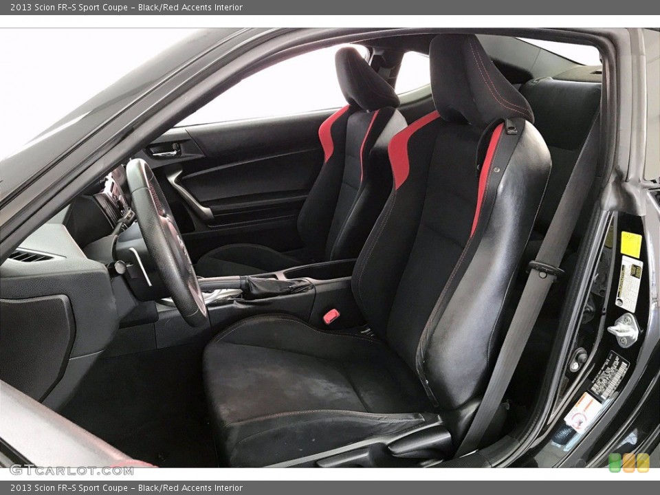 Black/Red Accents Interior Front Seat for the 2013 Scion FR-S Sport Coupe #139882485