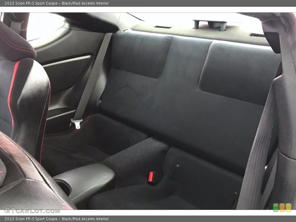 Black/Red Accents Interior Rear Seat for the 2013 Scion FR-S Sport Coupe #139882533