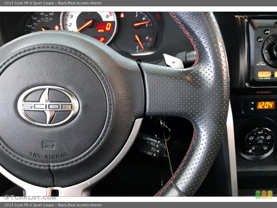 Black/Red Accents Interior Steering Wheel for the 2013 Scion FR-S Sport Coupe #139882587