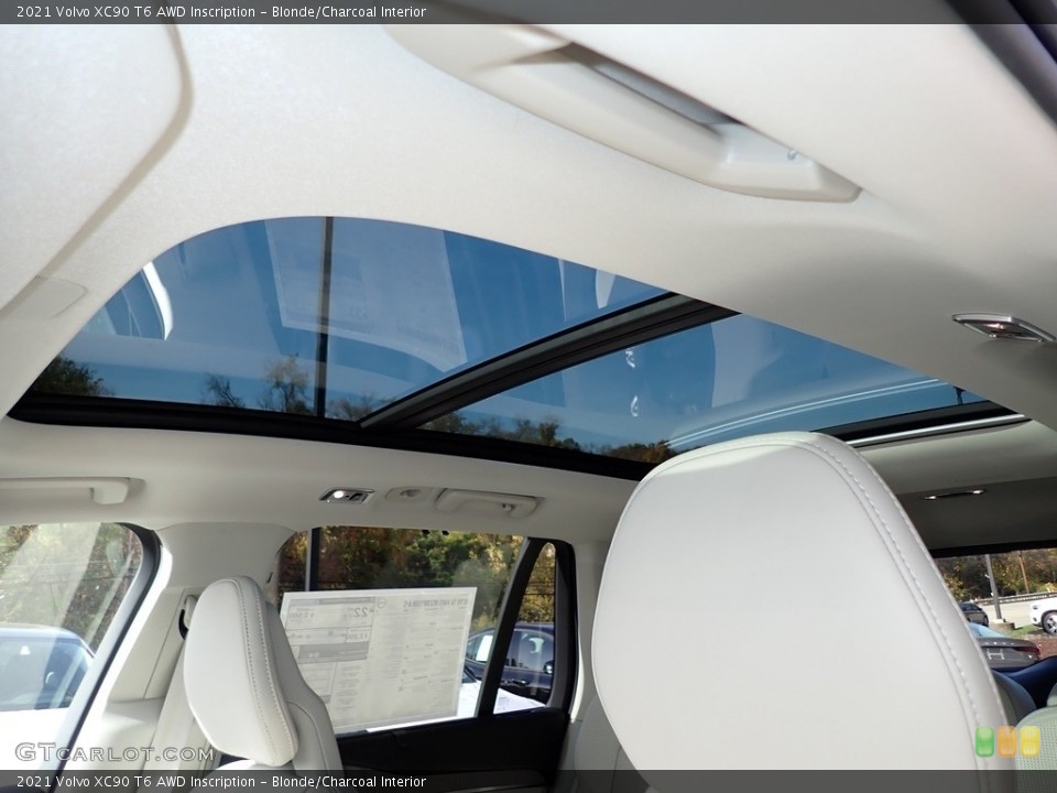 Blonde/Charcoal Interior Sunroof for the 2021 Volvo XC90 T6 AWD Inscription #139882773