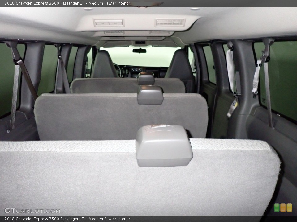 Medium Pewter Interior Rear Seat for the 2018 Chevrolet Express 3500 Passenger LT #139884186