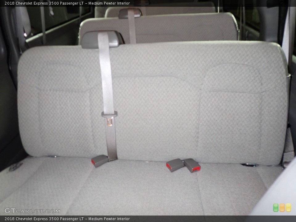 Medium Pewter Interior Rear Seat for the 2018 Chevrolet Express 3500 Passenger LT #139884327