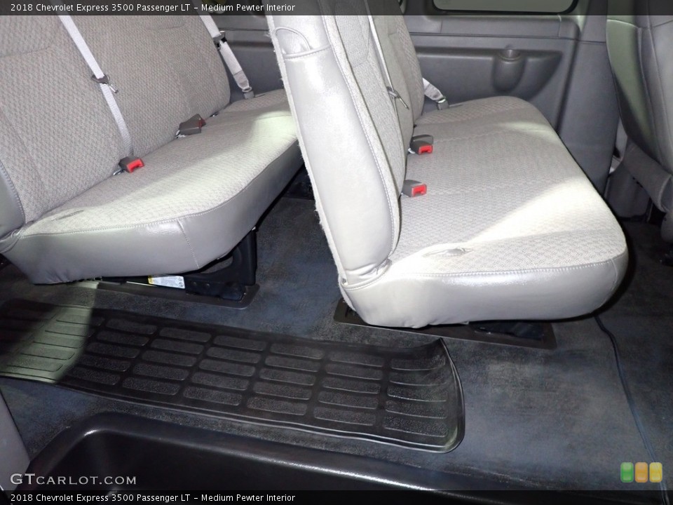 Medium Pewter Interior Rear Seat for the 2018 Chevrolet Express 3500 Passenger LT #139884372