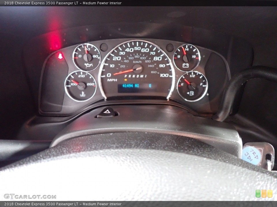 Medium Pewter Interior Gauges for the 2018 Chevrolet Express 3500 Passenger LT #139884465