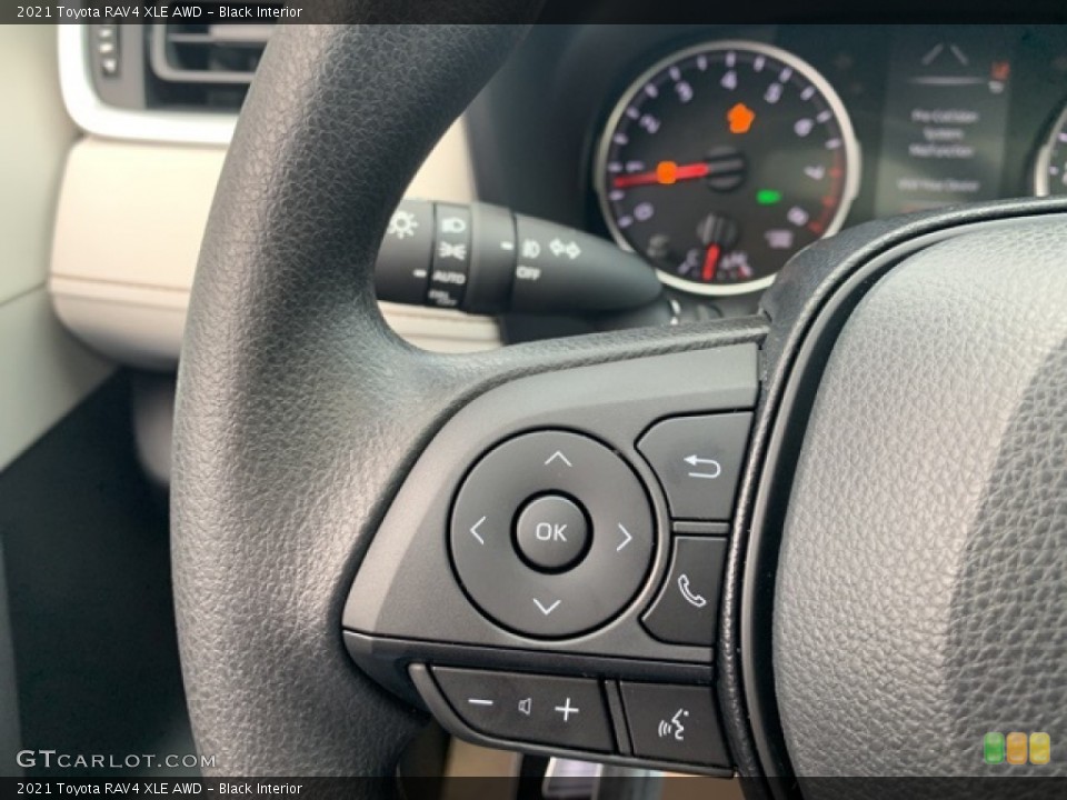 Black Interior Steering Wheel for the 2021 Toyota RAV4 XLE AWD #139887906