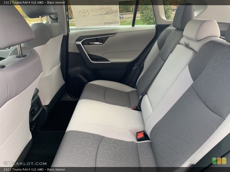 Black Interior Rear Seat for the 2021 Toyota RAV4 XLE AWD #139888170