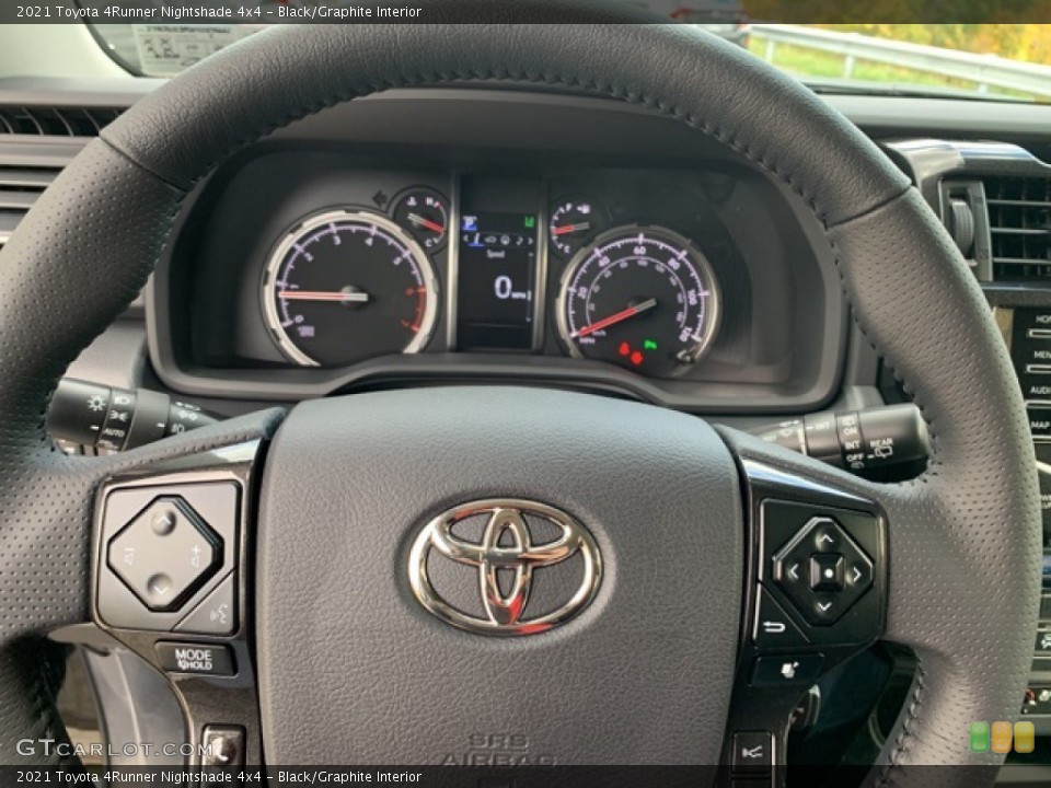 Black/Graphite Interior Steering Wheel for the 2021 Toyota 4Runner Nightshade 4x4 #139888644