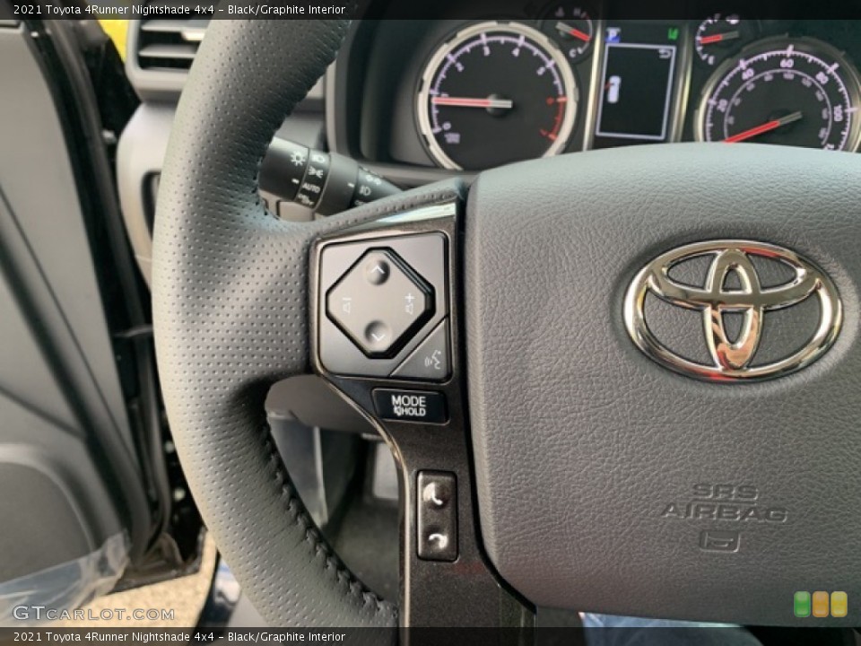 Black/Graphite Interior Steering Wheel for the 2021 Toyota 4Runner Nightshade 4x4 #139888665