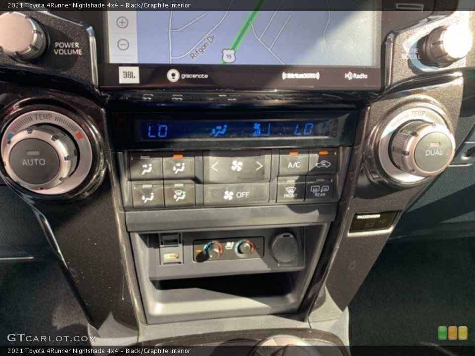 Black/Graphite Interior Controls for the 2021 Toyota 4Runner Nightshade 4x4 #139888722