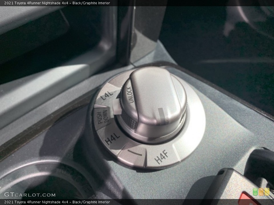 Black/Graphite Interior Controls for the 2021 Toyota 4Runner Nightshade 4x4 #139888791